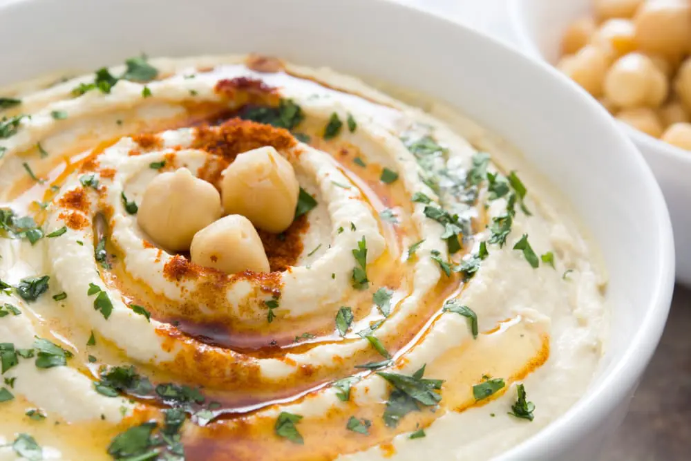 Tortas de humus y avena