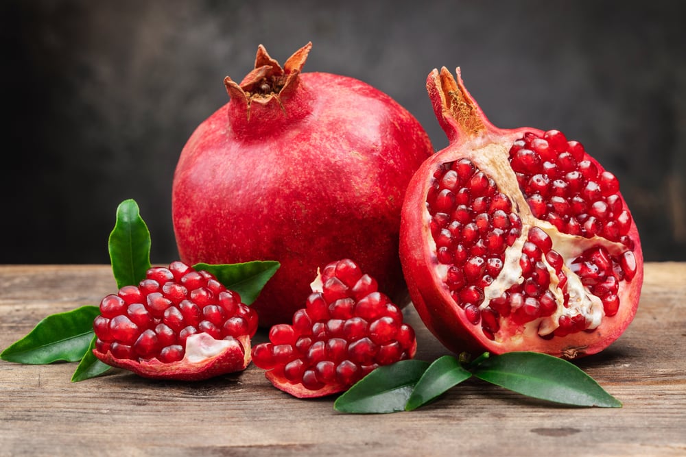Pomegranate seeds, anti-ageing foods